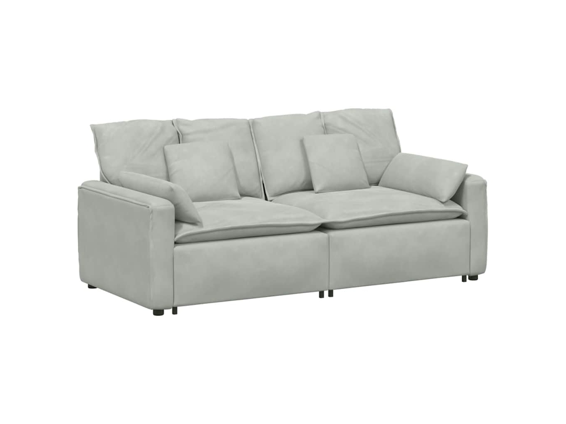 Modular Sofa, Modular Sofas Vidaxl Cinzeto Veludo