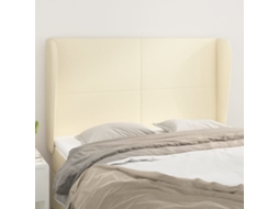 Headboard, Headboards Vidaxl Creme Couro Artificial (147 X 23 X 118/128 Cm)