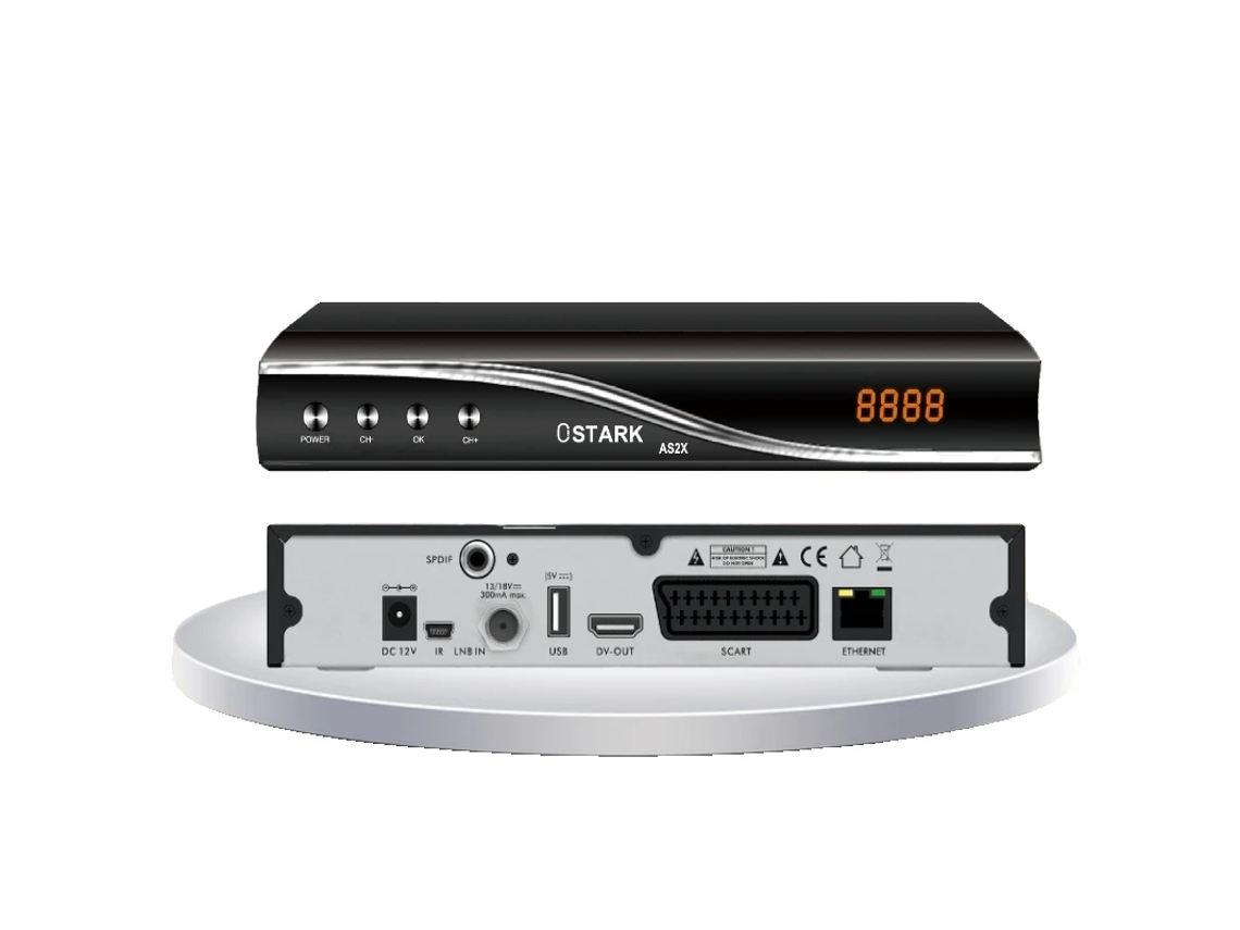 Receptor De Satélite, Dvb-s2/s2x, Compatibilidade Com Youtube, Plugue Eu