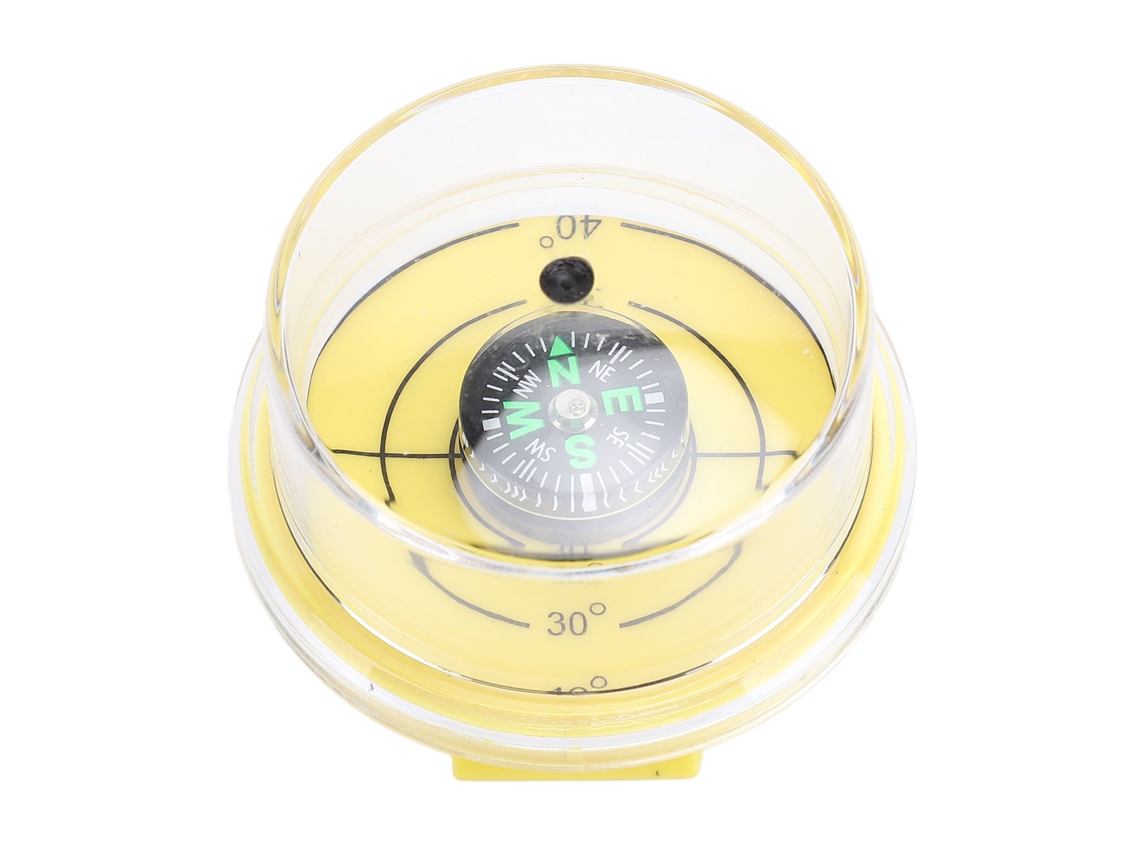 Paquímetro Primerox de Ângulo Solar para Painéis Solares, Nível de Verticalidade, 4.2cm, Amarelo com Bússola com M/Marca