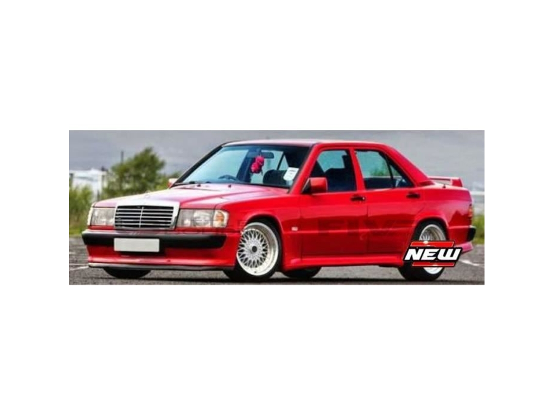 Carro Miniatura Colecionável Bburago 1/24 MERCEDES-Benz 190E 1987 Vermelho Metálico 21103R
