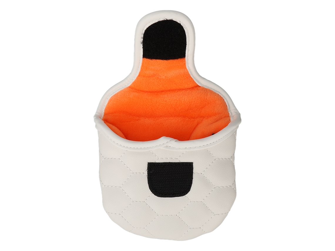 Capacete de taco de golfe PU branco capa para putter semicircular ideal para golfistas S/MARCA