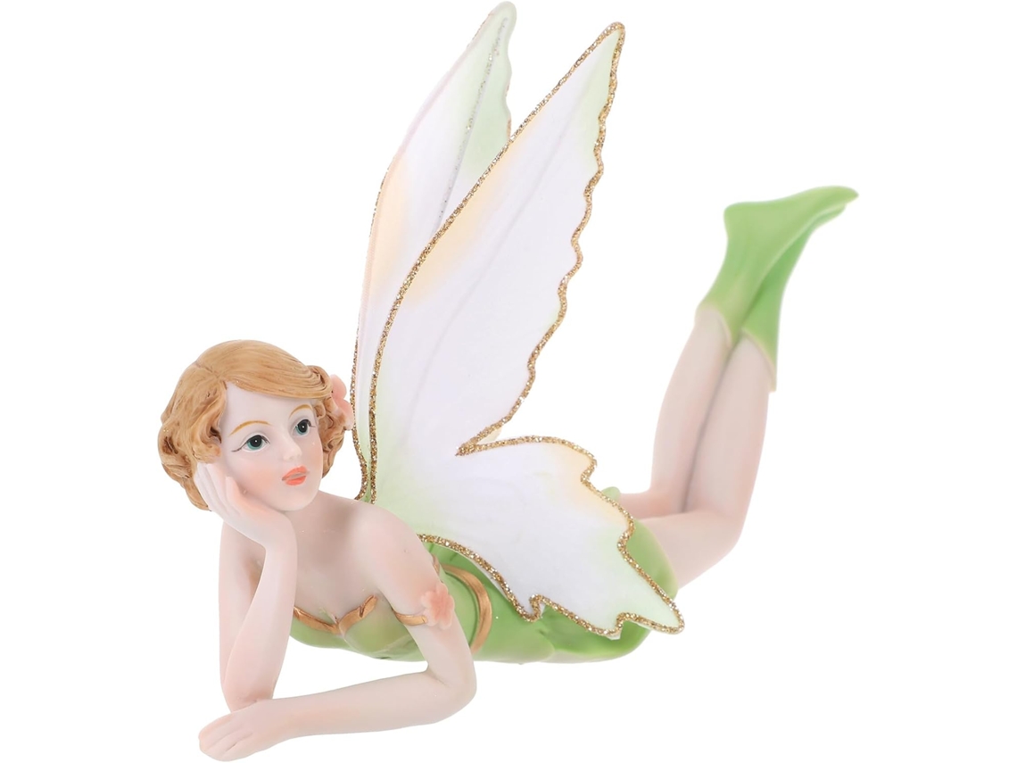 Estatueta de Fada Encantadora da Healeved, Feita de Resina Às Intempéries, para Decoração de Jardim e Casa, com um CHABERLU