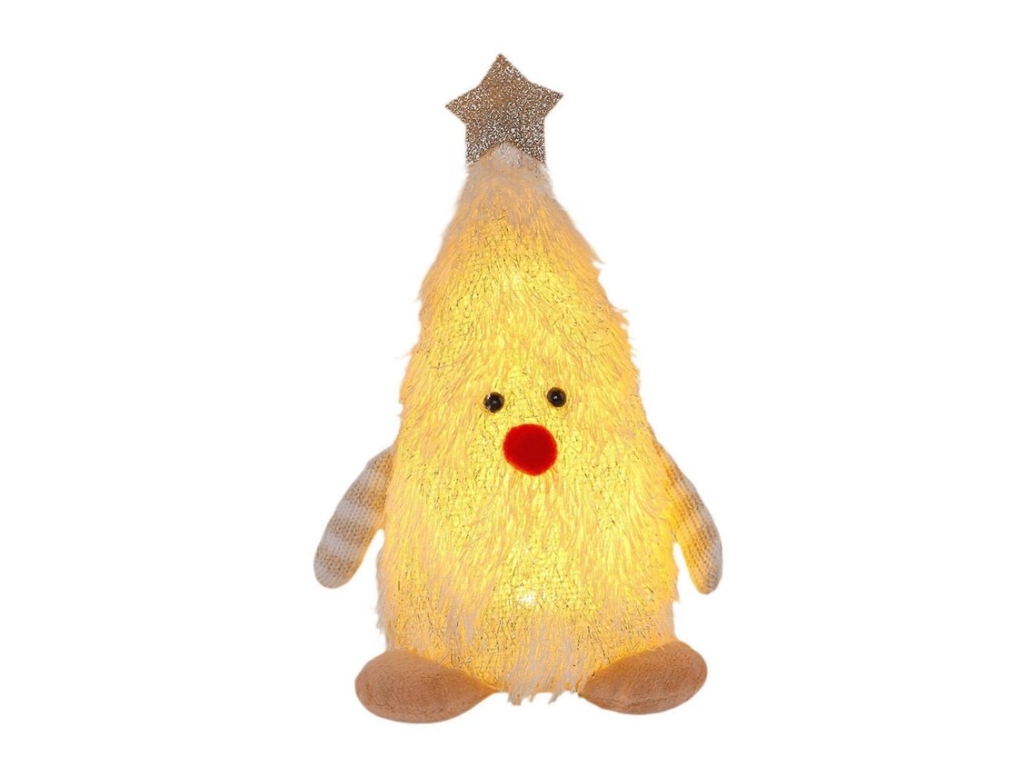 Decoração De Natal Luminosa Com Forma De Gnomo E Árvore