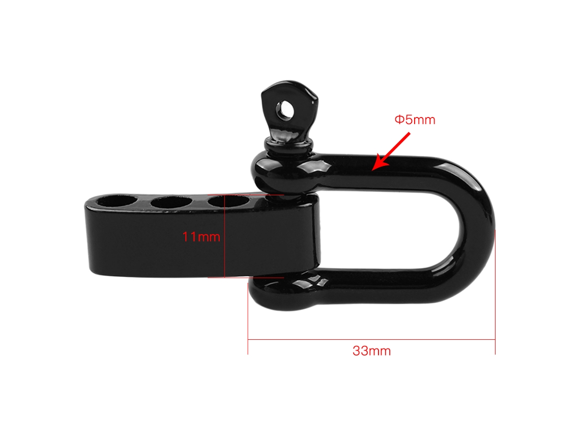 Fivela Ajustável U Lixada Aço Inoxidável 10pcs