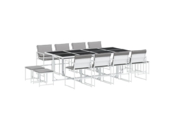 Garden Dining Set, Garden Dining Sets Vidaxl Branco Aço (n/a)