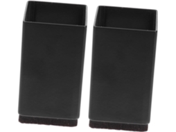 Protetores De Pés Para Mesa E Cadeira Sherchpry, 2 Peças, Aço Carbono Preto, Design Resistente À Abrasão E Anti Queda