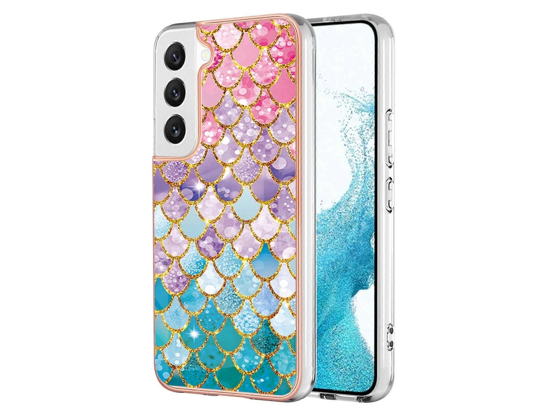 Capa Para Samsung Galaxy S23+ 5g Em Tpu Com Revestimento Eletroplástico Imd