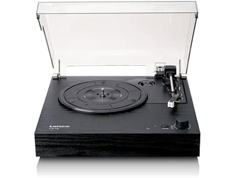 Lenco LS 15BK Toca-discos de vinil Bluetooth® 2 alto-falantes Microfone embutido At3600L