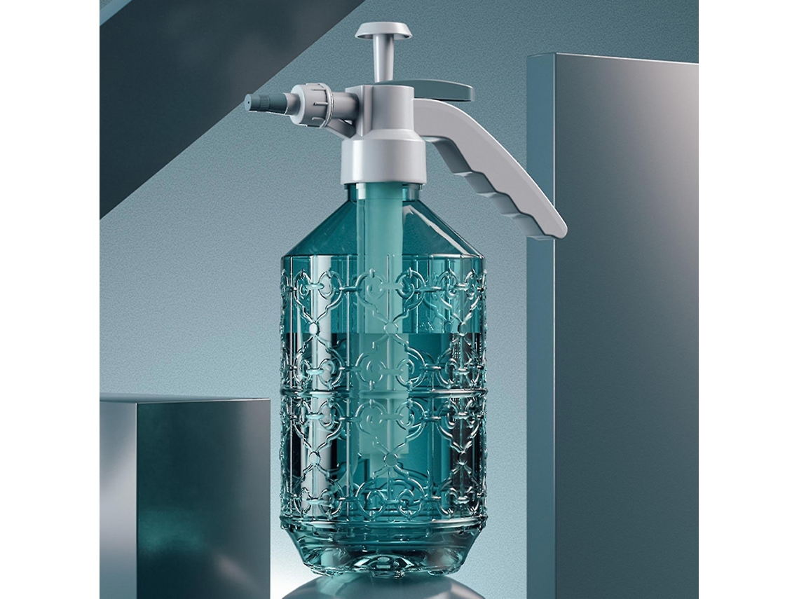 Pulverizador De Plástico 2l Com Névoa Fina E Bomba De Pressão Manual Para Plantas Azul Slowmoose