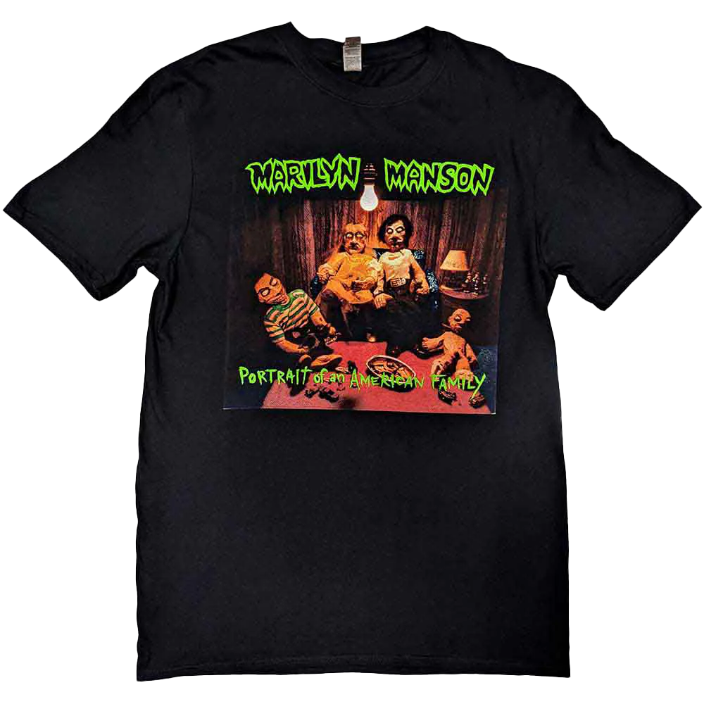 Marilyn Manson American Family Double Sided T-shirt Unisex Rockinstone Size:l
