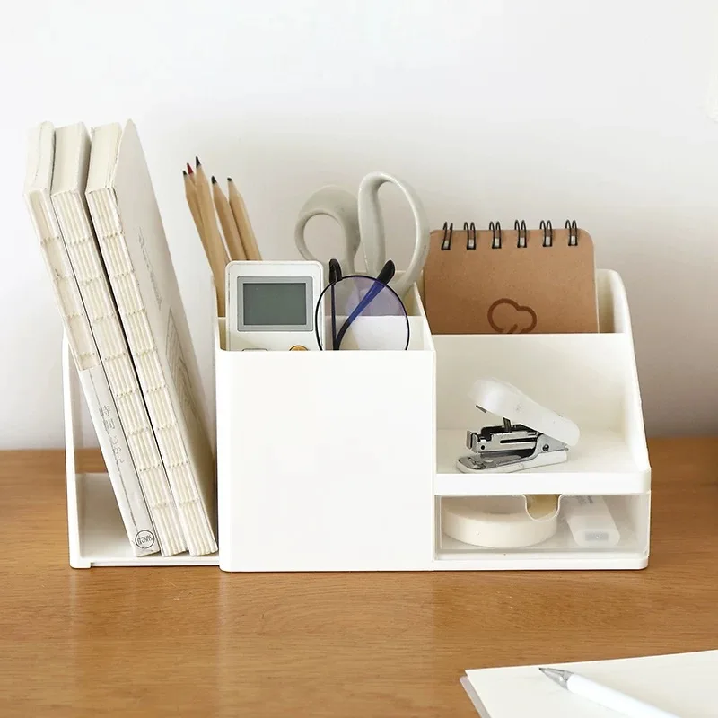 Organizador de Mesa para Material de Escritório Cinza BRILVIBERA