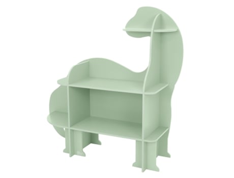 Estante para Crianças com 3 Prateleiras Abertas e Caixa de Brinquedos com Design de Dinossauro JOYZ