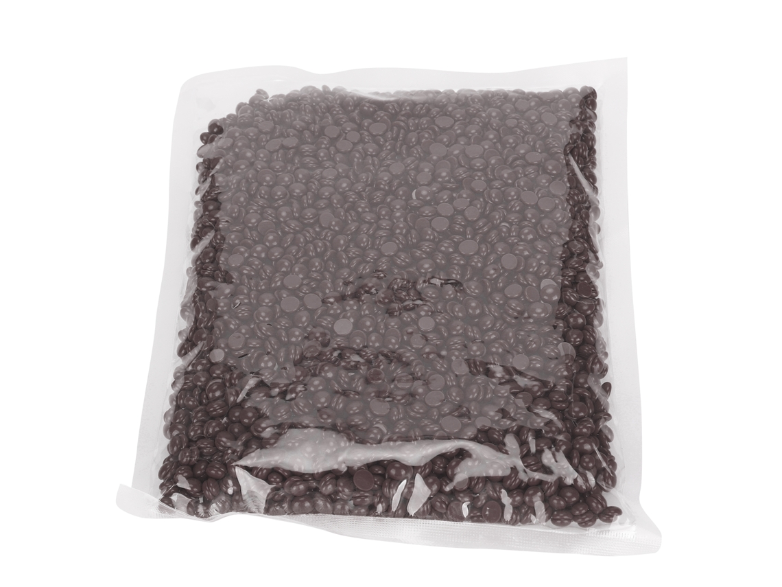Cera Depilatória Dura 2026 para Remoção de Pelos Faciais, Axilas e Pernas, 500g, com Pérolas de Cera Depilatória Sabor Café e Chocolate, para Uso Doméstico e em Salão de Beleza.