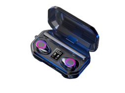 Display LED para fones Bluetooth, verdadeiros, com Siri, cancelamento de ruído, IPX4, preto JIAPEI
