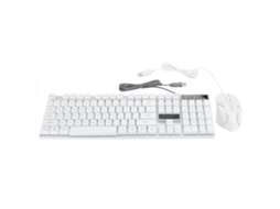 Teclado e Rato Usb com Fio LAXISCREED (104 Teclas, Iluminável)