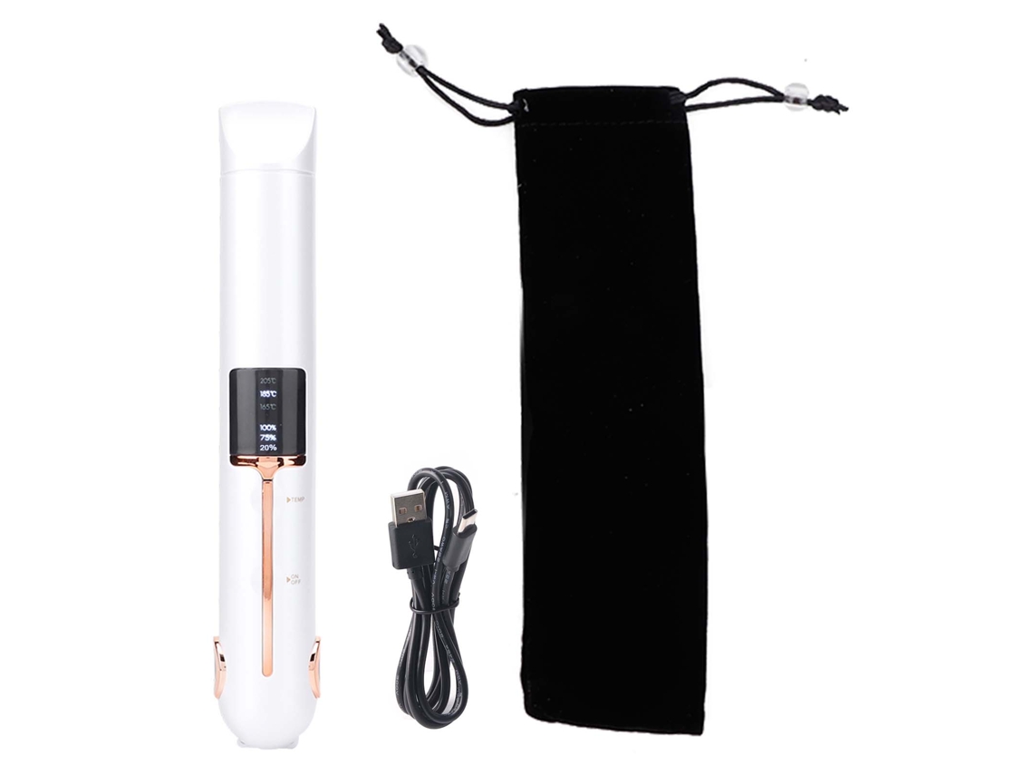2026 plancha de Cabelo Elétrica Mini Sem Fio Profissional para Alisar e Ondular com Carregamento Usb Ferramentas de Estilo Portáteis