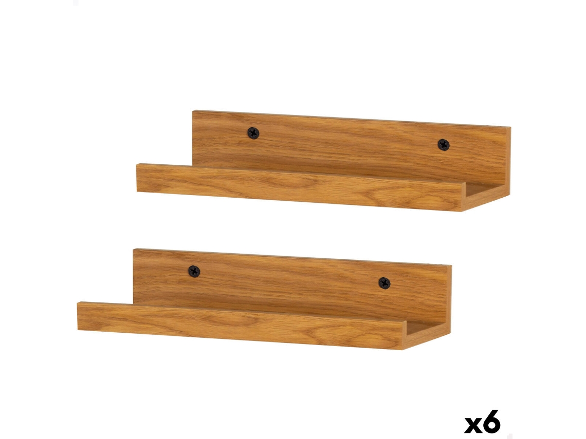 Prateleiras Max Home Madeira Mdf 25 X 5 X 10 Cm (6 Unidades)