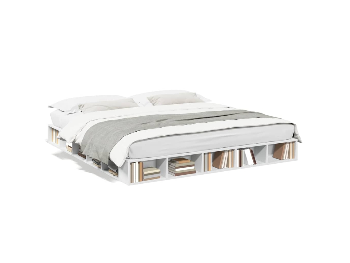 Estrutura de Cama Derivados de Madeira Branco MAISON EXCLUSIVE (180x200 cm)