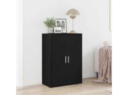 Vidaxl Buffet Carvalho Preto 60 X 31 X 84 Cm Madeira Processada