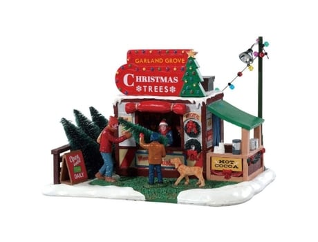 Vendedor De Árvores De Natal Lote De Árvores Garland Grove 83354 Lemax