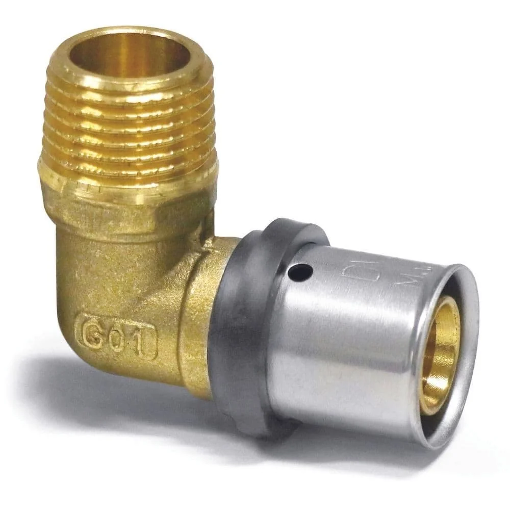 Cotovelo Transição Prensar 20x2 - 3/4" Rosca Macho Dvgw