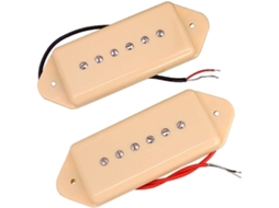 Conjunto De 2 Captadores P90 Soapbar De Metal Para Guitarra Elétrica Estilo Les Paul. Peças Simples