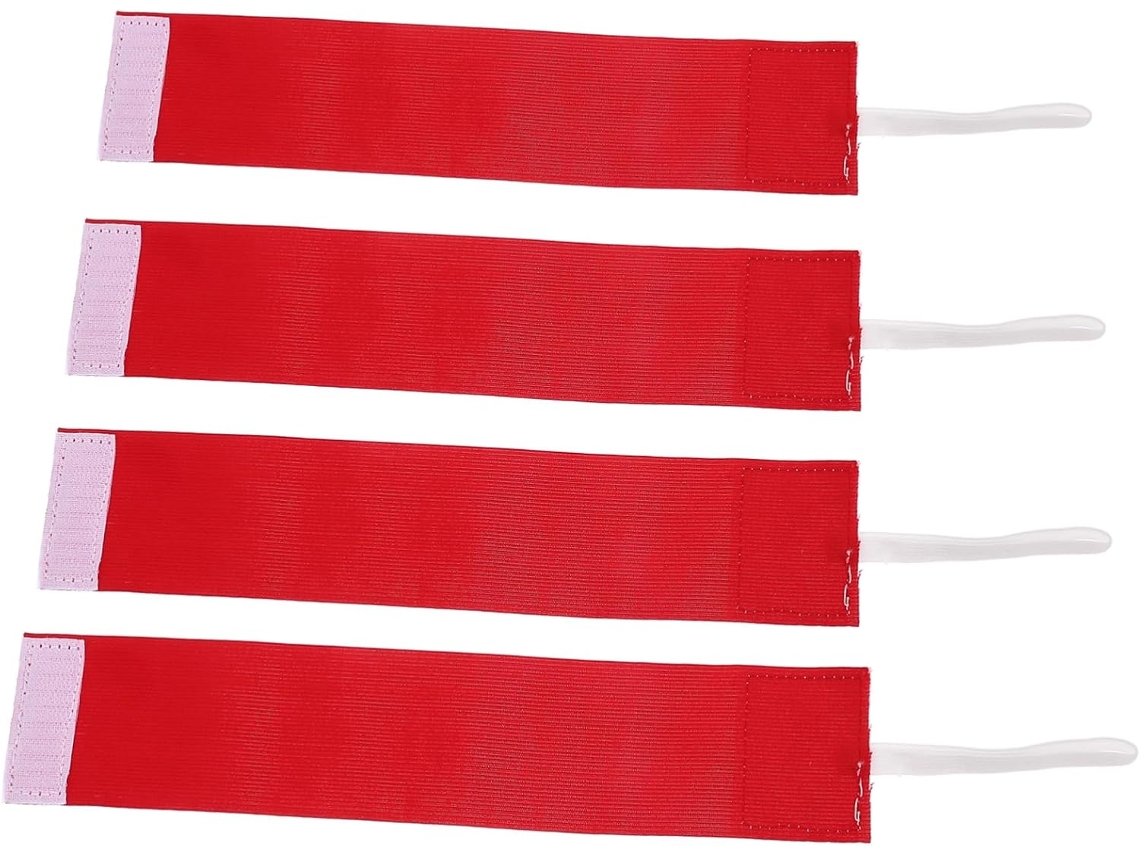 Conjunto De 4 Braçadeiras Ajustáveis Para Atividades Esportivas, Identificação De Segurança E Organização Desfiles