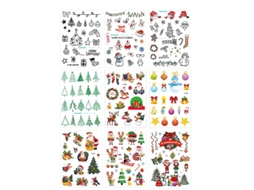 9 Folhas De Adesivo De Natal Allinless
