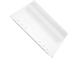 Capa para Pasta Ultechnovo A5 em Acrílico Transparente com Design de Listras Grossas, Este Organizador é Ideal para Agendas e Coleções