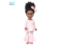 Boneca De Vinil De 35 Cm (14 Polegadas), Pele Negra Africana, Brinquedo Infantil, Bebê Realista.