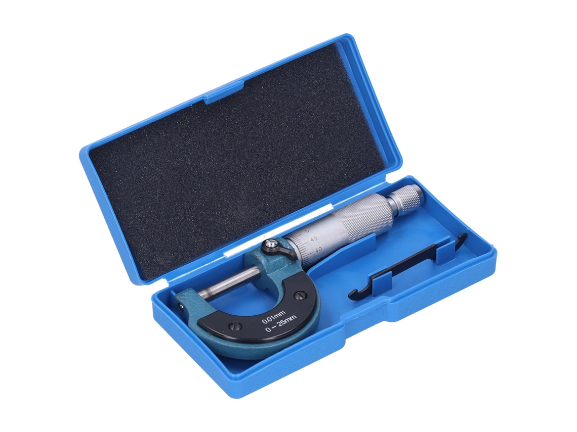 Micrómetro Externo 0-25mm 0.01mm Ferramenta Medir Mecânico
