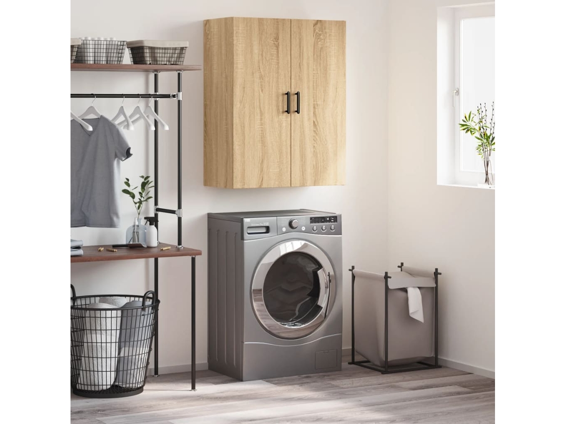 Wall Mounted Cabinet, Wall Mounted Cabinets Vidaxl Marrom Madeira Processada (n/a)