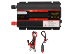 Inversor automotivo de 600 W, compatível com uso em veículos comerciais e domésticos, com tela LCD.
