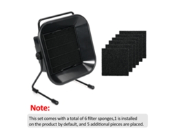 Extrator de fumos de soldagem de 16 W com filtro de carvão ativado e 6 esponjas, ângulo ajustável e ventilador silencioso.