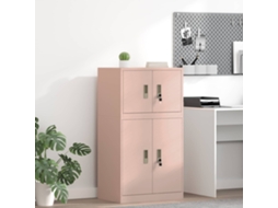 Vidaxl Armário De Arrumação Rosa 60 X 40 X 40 Cm Aço