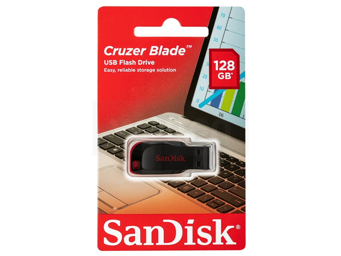 Pen USB SANDISK Cruzer Blade - 128 GB