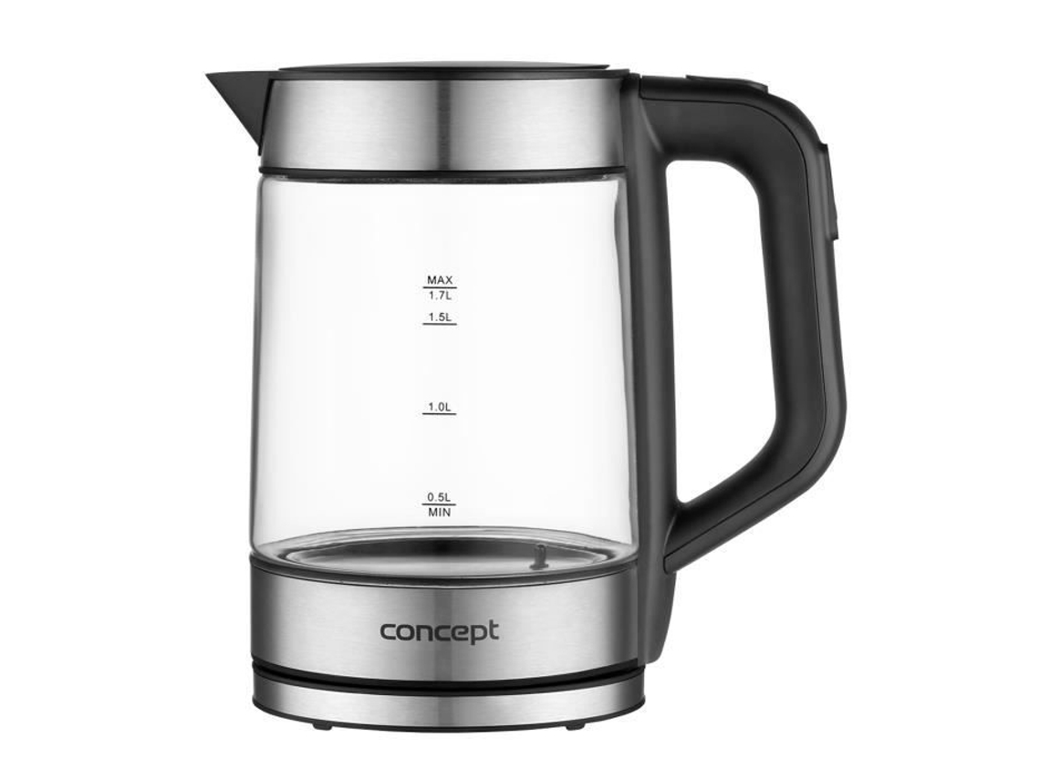 Bule Elétrico De Vidro Conceito Rk4067 Controle De Temperatura 1,7l Concept