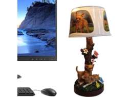 Luminária de mesa da série Animal, iluminação ambiente, recarregável via USB, portátil.