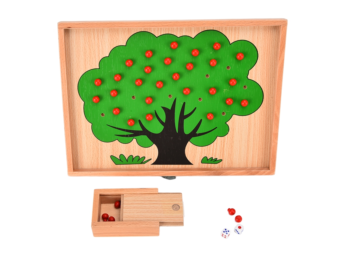Mali brinquedos Montessori de Madeira para Contagem de Árvores Brinquedos Educacionais de Aprendizagem Matemática