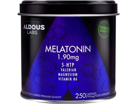 Suplemento Alimentar Melatonina com magnésio, 5-htp, valeriana e vitamina B6 Aldous Labs