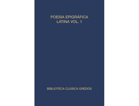 Livro 1.Poesia Epigrafica Latina de Vários Autores