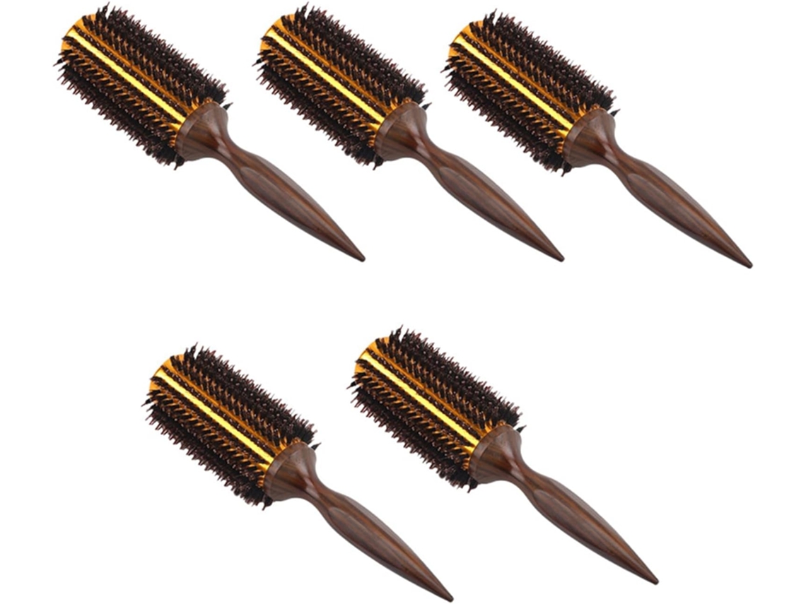 Pente de Cabelo Sarjado Reto SFUSHOS, escova modeladora com cerdas naturais de javali