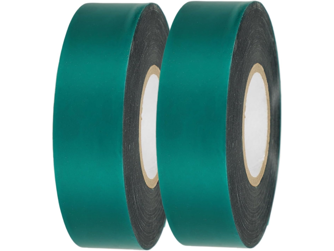 Fita Adesiva Elástica De Pvc Verde Para Jardim, Ideal Para Árvores, 2 Rolos | Reutilizável