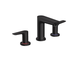 Misturador para Lavatório HANSGROHE Talis e com 3 Furos Preto Mate com Drenagem Extraível e Pop-Up