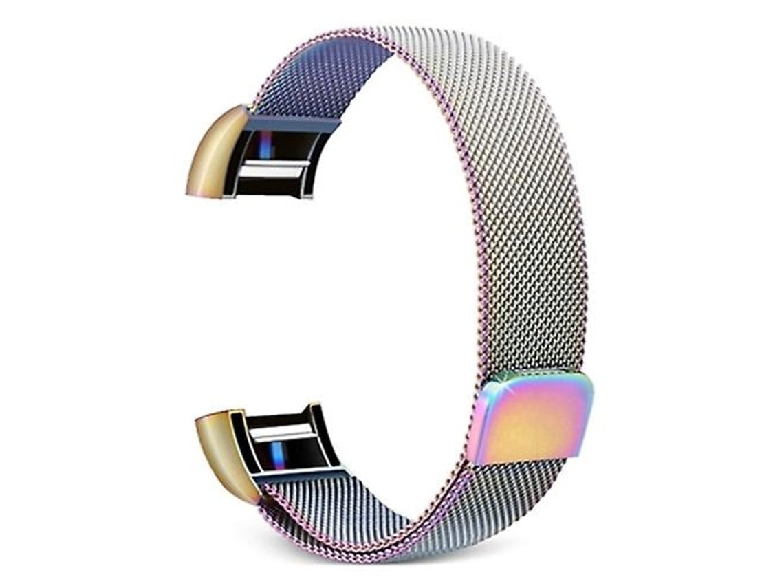 Lurelia Pulseira De Aço Inoxidável, Compatível Com Smartwatch Fitbit Charge 2, Design Versátil