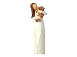 Estátua Decorativa Anjo Com Cão Presente Para Casa E Sala