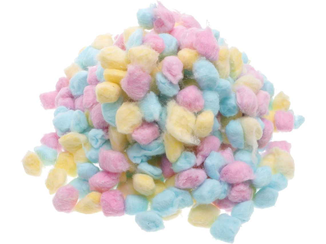 Bolas De Algodão Para Bebês, 500g, Multicoloridas, Para Limpeza Facial.