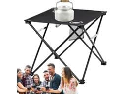 Mesa Dobrável Para Camping, Mesa De Praia Impermeável Com 2 Suportes | Equipamento De Piquenique Para Jardim, Pátio E Áreas Externas Gokoco