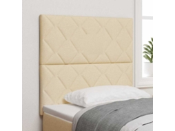Vidaxl Cabeceira Creme 100 Cm Tecido
